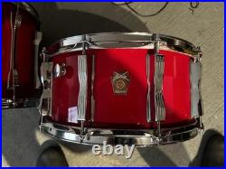 Ludwig Maple Red 5 Piece Drum Set 1985-1990 (Power Toms)