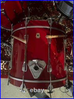 Ludwig Maple Red 5 Piece Drum Set 1985-1990 (Power Toms)