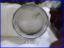 Ludwig Metal Snare Drum Black And White Badge 5x14