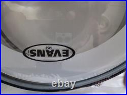 Ludwig Metal Snare Drum Black And White Badge 5x14