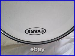 Ludwig Metal Snare Drum Black And White Badge 5x14