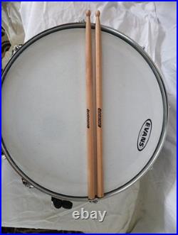 Ludwig Metal Snare Drum Black And White Badge 5x14 Ludwig Metal Snare Drum Black And White Badge 5x14