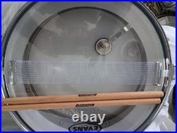 Ludwig Metal Snare Drum Black And White Badge 5x14