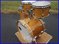 Ludwig Natural Maple Big Beat Drum Set 12 13 16 22 3ply Shells Vintage 1971 Rare