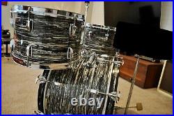 Ludwig Oyster Black Pearl Downbeat Drum Set MINT