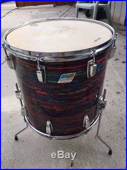 Ludwig Psychedelic Red Vintage Drum Set