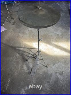 Ludwig Rocker Drum Set COMPLETE Vintage Silver Mist with Cymbals & Hardware