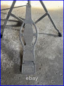 Ludwig Rocker Drum Set COMPLETE Vintage Silver Mist with Cymbals & Hardware