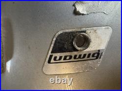 Ludwig Rocker Drum Set COMPLETE Vintage Silver Mist with Cymbals & Hardware