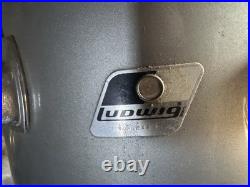 Ludwig Rocker Drum Set COMPLETE Vintage Silver Mist with Cymbals & Hardware