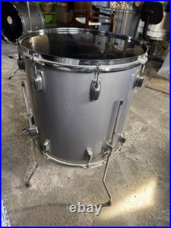 Ludwig Rocker Drum Set COMPLETE Vintage Silver Mist with Cymbals & Hardware