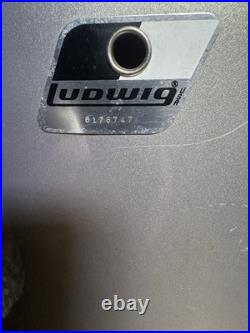 Ludwig Rocker Drum Set COMPLETE Vintage Silver Mist with Cymbals & Hardware