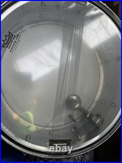 Ludwig Rocker Drum Set COMPLETE Vintage Silver Mist with Cymbals & Hardware