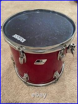 Ludwig Rockers 13x12 Tom Candy Apple Red Wrap Drums Set Drumset