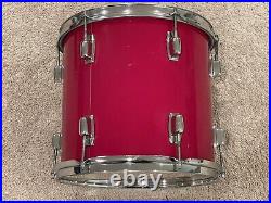 Ludwig Rockers 13x12 Tom Candy Apple Red Wrap Drums Set Drumset