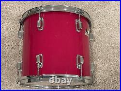 Ludwig Rockers 13x12 Tom Candy Apple Red Wrap Drums Set Drumset