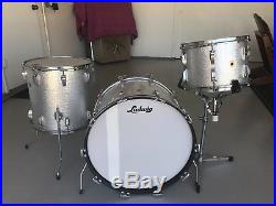 Ludwig Silver Sparkle Vintage Style Drum Set
