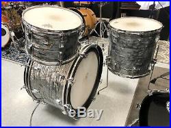 Ludwig Sky Blue Pearl 3pc Drum Set 1978 Vintage