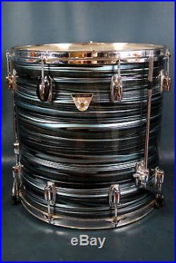 Ludwig Standard 4 Piece Drum Set Vintage Blue Strata