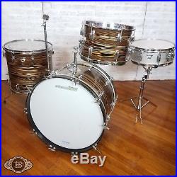 Ludwig Standard Bronze Strata 13-16-22 vintage drum set with5x14 aluminum snare