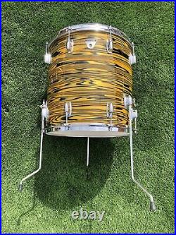 Ludwig Standard Drum Set With Snare 1969 1974 Lemon Strata 13/14/16/22