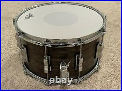 Ludwig Standard Maple Snare Drum with Aged Ebony Stain 14 x 8 Drums Drumset