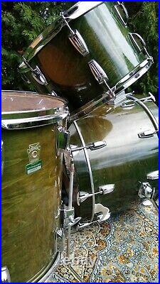 Ludwig Super Classic 1996 green emerald shadow drum set kit