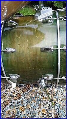 Ludwig Super Classic 1996 green emerald shadow drum set kit