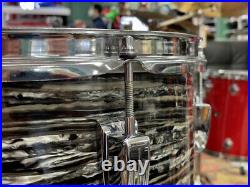 Ludwig Super Classic 3 Piece Drum Set 1967 Black Oyster Pearl