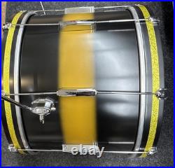 Ludwig USA Club Date Set Black&Gold Duco Lacquer 8x12 14x14 14x20 5x14 Snare
