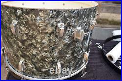 Ludwig Vintage 1966 Black Diamond Pearl drum set/kit