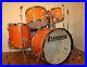 Ludwig-Vintage-Drum-Set-Kit-1967-Mod-Orange-2-Owner-With-Hardware-Matching-SN-s-01-xaf