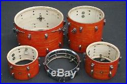 Ludwig Vintage Drum Set Kit 1967 Mod Orange 2 Owner With Hardware Matching SN's