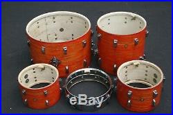 Ludwig Vintage Drum Set Kit 1967 Mod Orange 2 Owner With Hardware Matching SN's