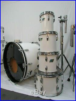 Ludwig Vintage Drum Set White Cortex 1970's