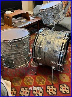Ludwig Vintage factory drum set, 3 ply SBP, 1971, 3 piece 22, 13,16, Excellent