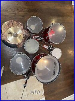 Ludwig Vistalite 50th Anniversary Zep Drum Set + Accessories