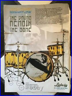 Ludwig Vistalite Reissue Jason Signature (personal drum set of Pixies, Lovering)