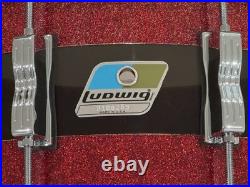 Ludwig Vitality 50th Anniversary Snare Drum 14 X 6.5 Red Sparkle / Smoke MINT