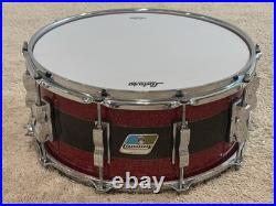 Ludwig Vitality 50th Anniversary Snare Drum 14 X 6.5 Red Sparkle / Smoke MINT