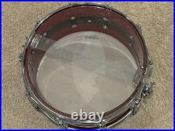 Ludwig Vitality 50th Anniversary Snare Drum 14 X 6.5 Red Sparkle / Smoke MINT