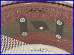 Ludwig Vitality 50th Anniversary Snare Drum 14 X 6.5 Red Sparkle / Smoke MINT