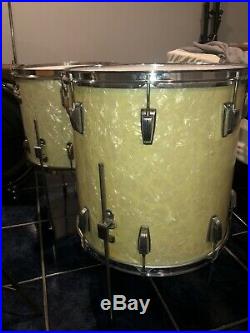 Ludwig WFL Vintage Drum Set Kit 20/13/14/16 & 14 Snare Cymbals, Hardware, Extras