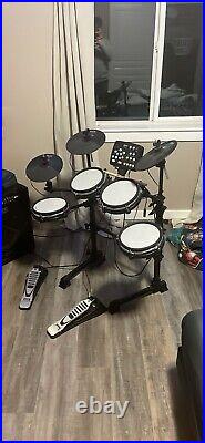 LyxJam 7-Piece Electronic Drum Set, Pro Electric Drum Set with Real Mesh Fabric