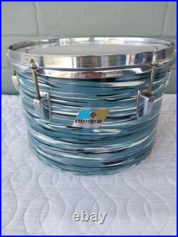 MID 70's Ludwig 3-ply Bowling Ball Oyster Blue Pearl