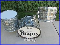 MID-SIXTIES VINTAGE Ludwig NEW YORKER SUPER CLASSIC Blue Oyster Pearl Drum set