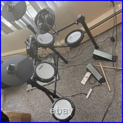 MOSEN Digital Electronic Full Drum Kit with Module, 4 Pads, Pedals, Sticks, Phones