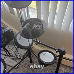 MOSEN Digital Electronic Full Drum Kit with Module, 4 Pads, Pedals, Sticks, Phones