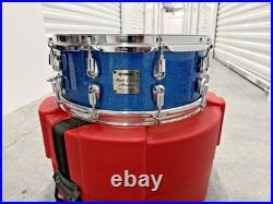 Made in Japan Yamaha Maple Custom Absolute Blue Sparkle snare 14x5.5 MINT