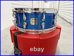 Made in Japan Yamaha Maple Custom Absolute Blue Sparkle snare 14x5.5 MINT